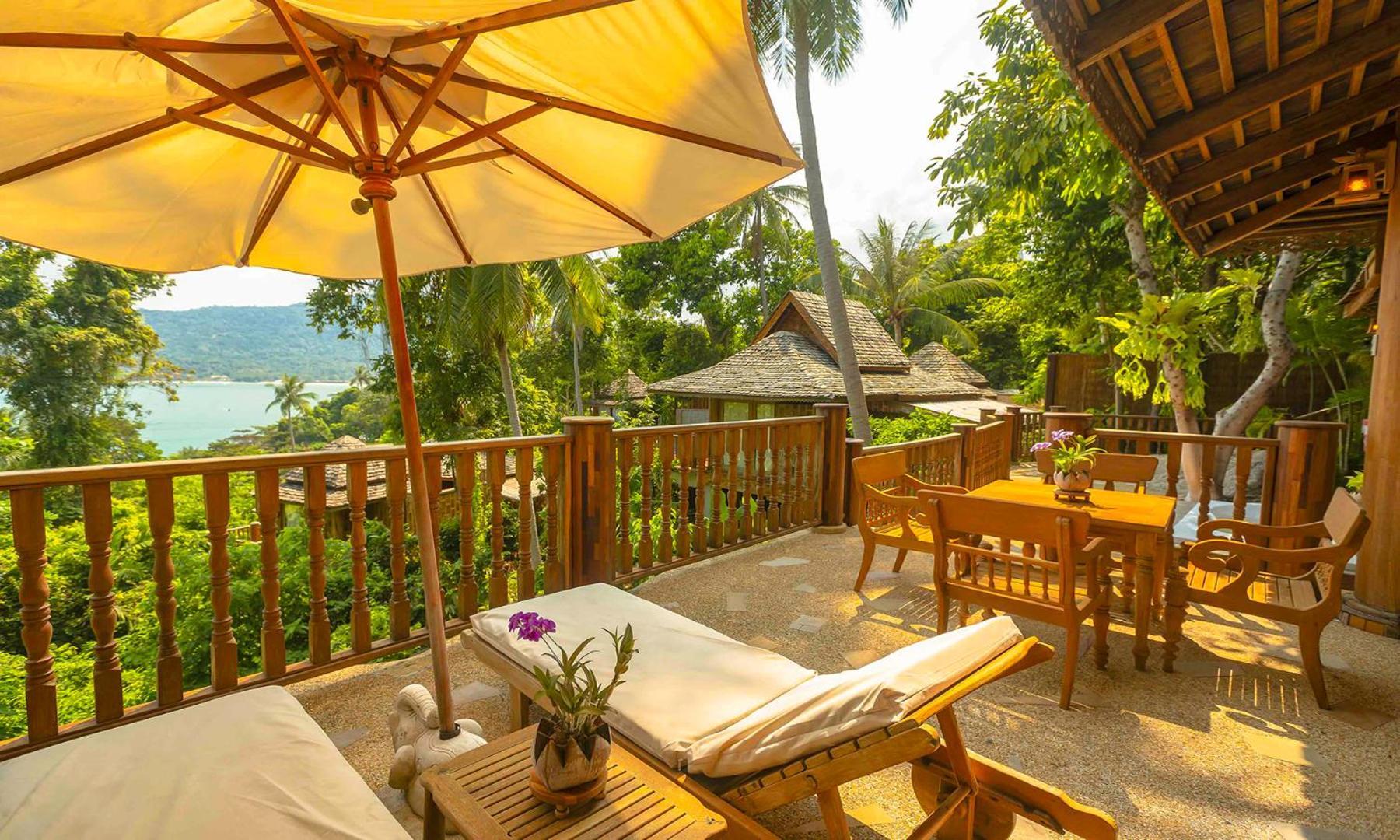 Santhiya Koh Phangan Resort And Spa Luaran gambar View from the resort