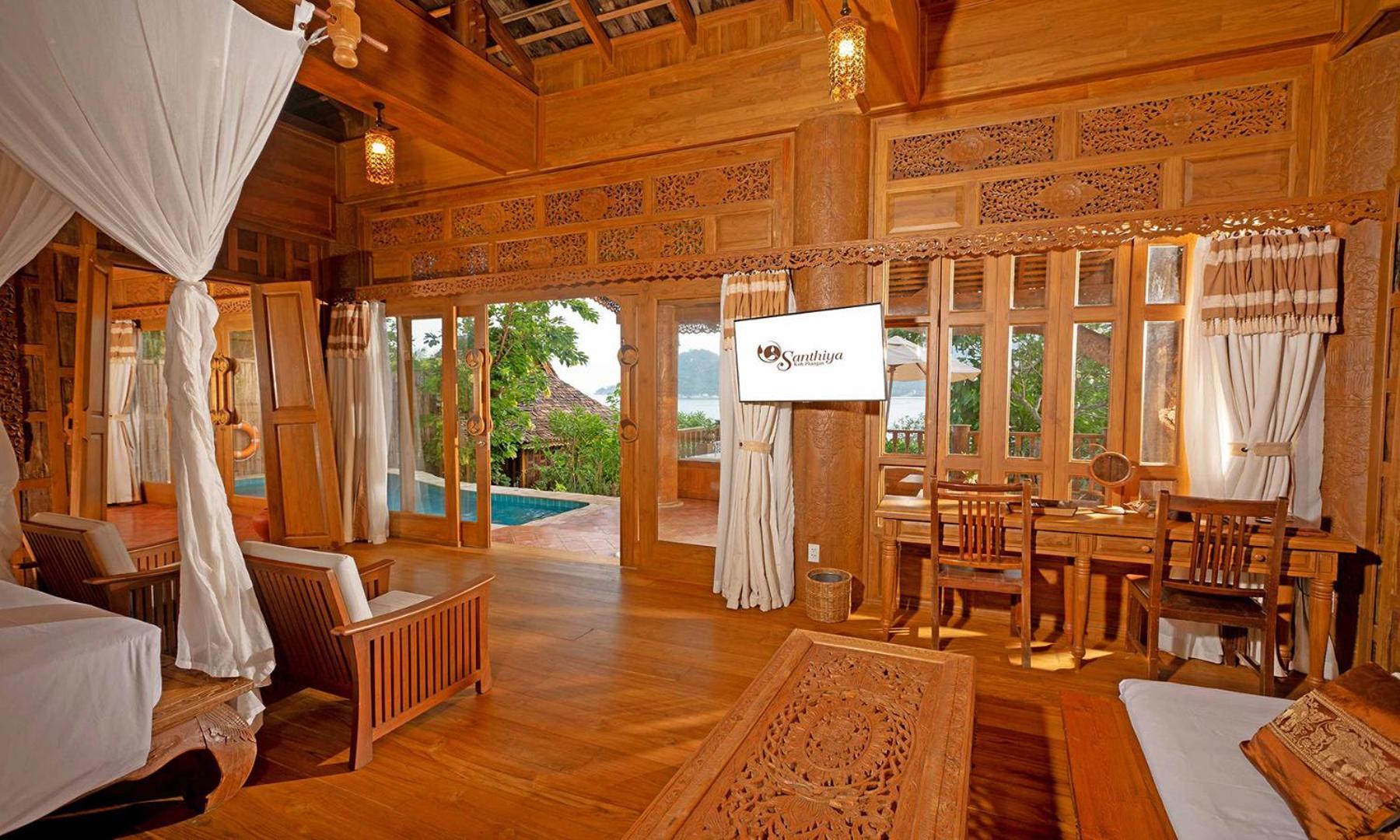 Santhiya Koh Phangan Resort And Spa Luaran gambar Interior of a villa